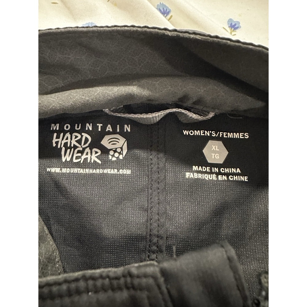 EUC Mountain Hardwear Women SzXL Kor AirShell Lightweight Full Zip Black Jacket - Picture 12 of 13